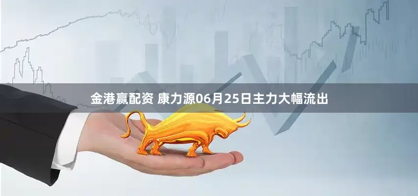 金港赢配资 康力源06月25日主力大幅流出